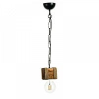 Κρεμαστό φωτιστικό από ξύλο και σχοινί 1ΧΕ27  InLight Κρεμαστό φωτιστικό από ξύλο και σχοινί 1ΧΕ27  InLight