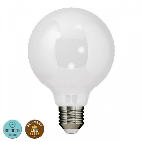 ΛΑΜΠΑ LED FILAMENT E27 8W 2700K 720LM MILKY