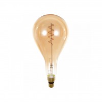 Λάμπα LED Filament  PS160 6watt  2200K Dimmable με μελί κάλυμμα Λάμπα LED Filament  PS160 6watt  2200K Dimmable με μελί κάλυμμα