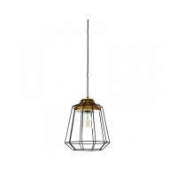 Κρεμαστό φωτιστικό μαύρο από μέταλλο μαύρο 1xΕ27  InLight