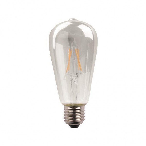  ΛΑΜΠΑ LED ST64 CROSSED FILAMENT 11W E27 3000K 220-240V DIMMABLE CLEAR 